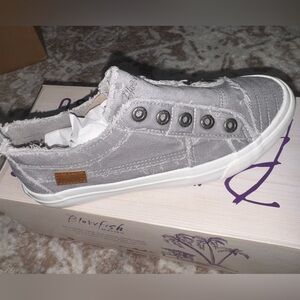 Blowfish Malibu Gray Slip-On Sneakers